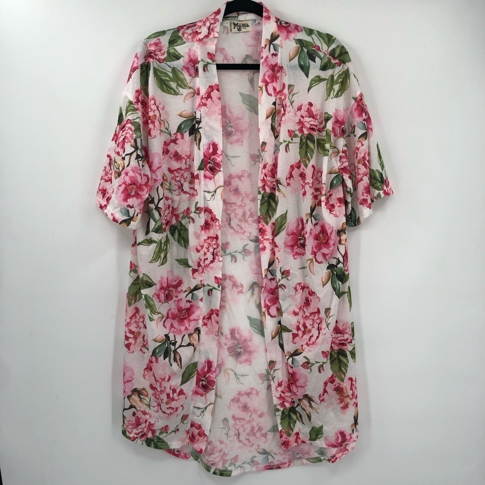 SHOW ME YOUR MUMU Robe Lounge Sleepwear O/S No Belt Floral Flowers Women SMYM - Picture 2 of 6